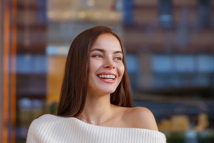 happy smile after orthognathic surgery